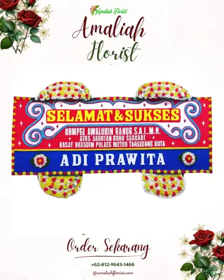 Papan Bunga Ucapan Selamat Ponggang